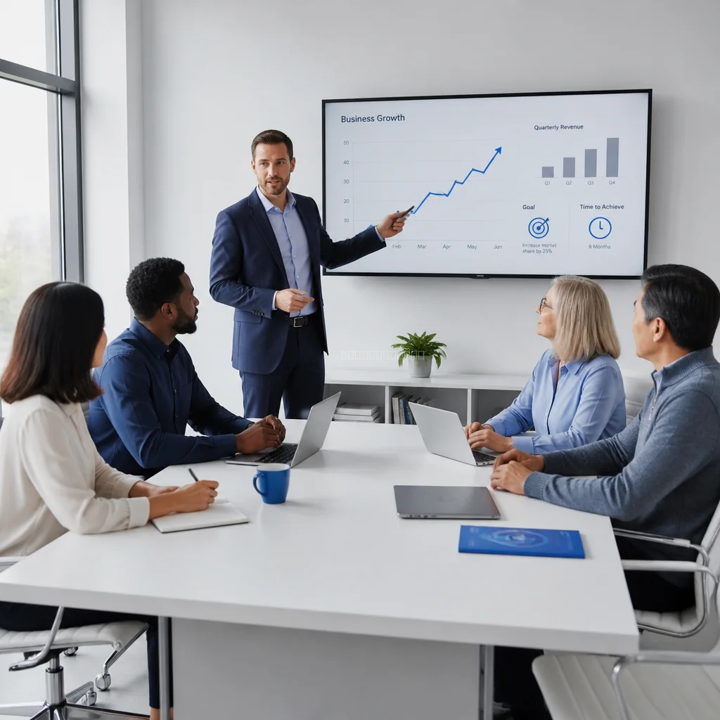 Coachinggespräch in professioneller Umgebung